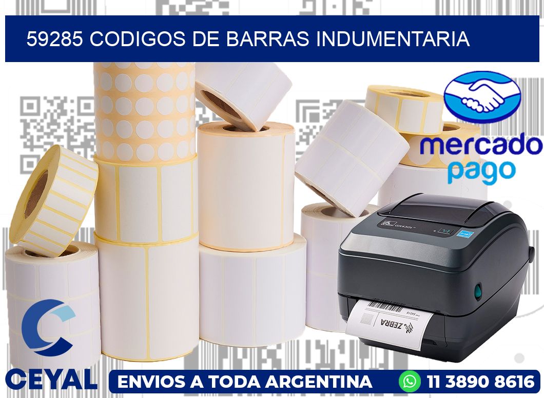 59285 CODIGOS DE BARRAS INDUMENTARIA