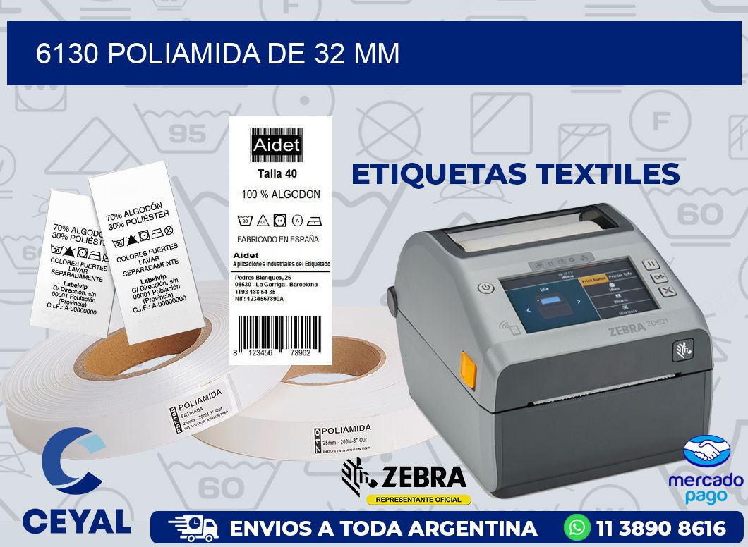 6130 POLIAMIDA DE 32 MM
