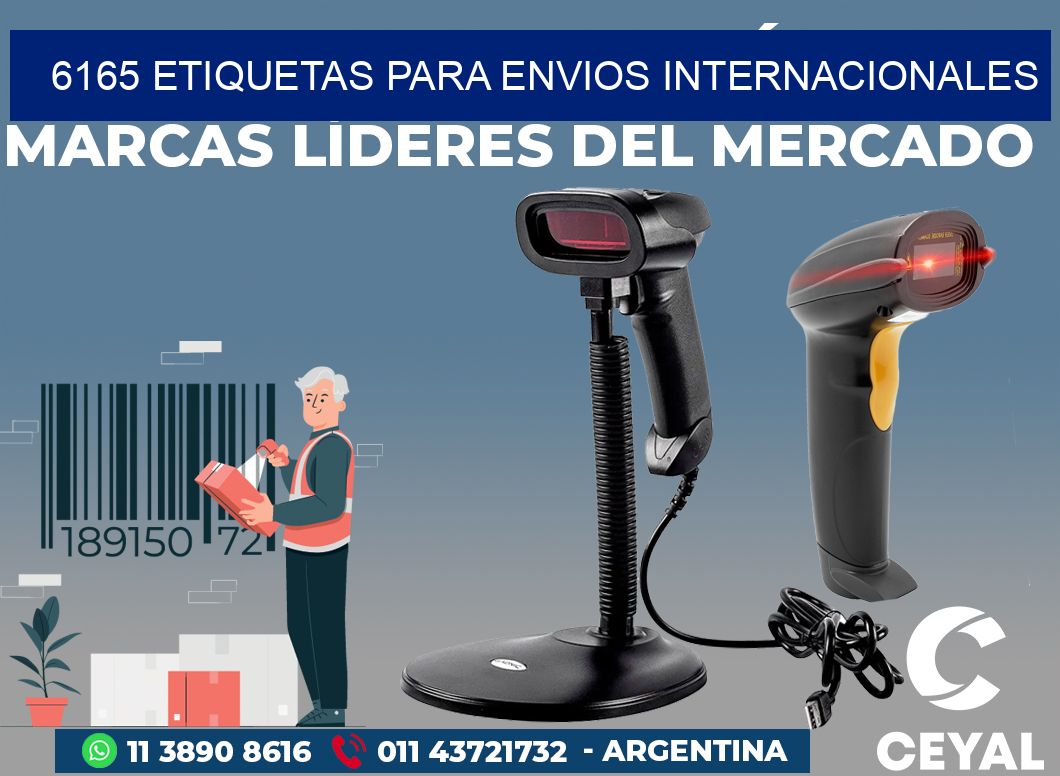 6165 ETIQUETAS PARA ENVIOS INTERNACIONALES