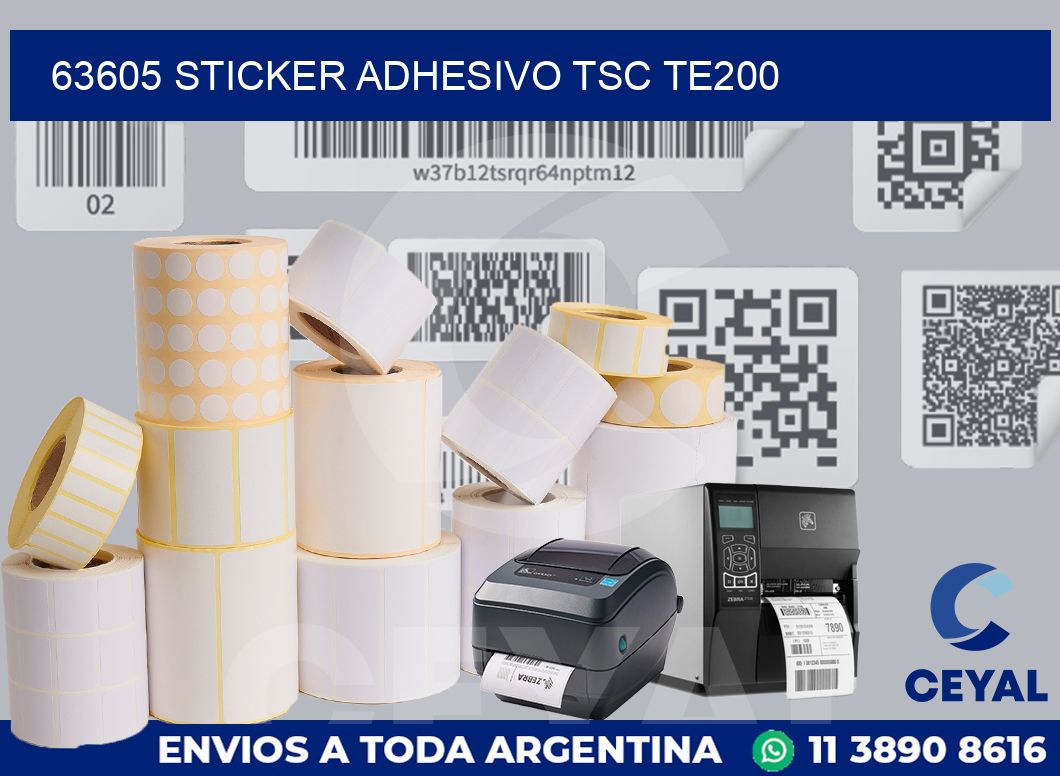 63605 STICKER ADHESIVO TSC TE200