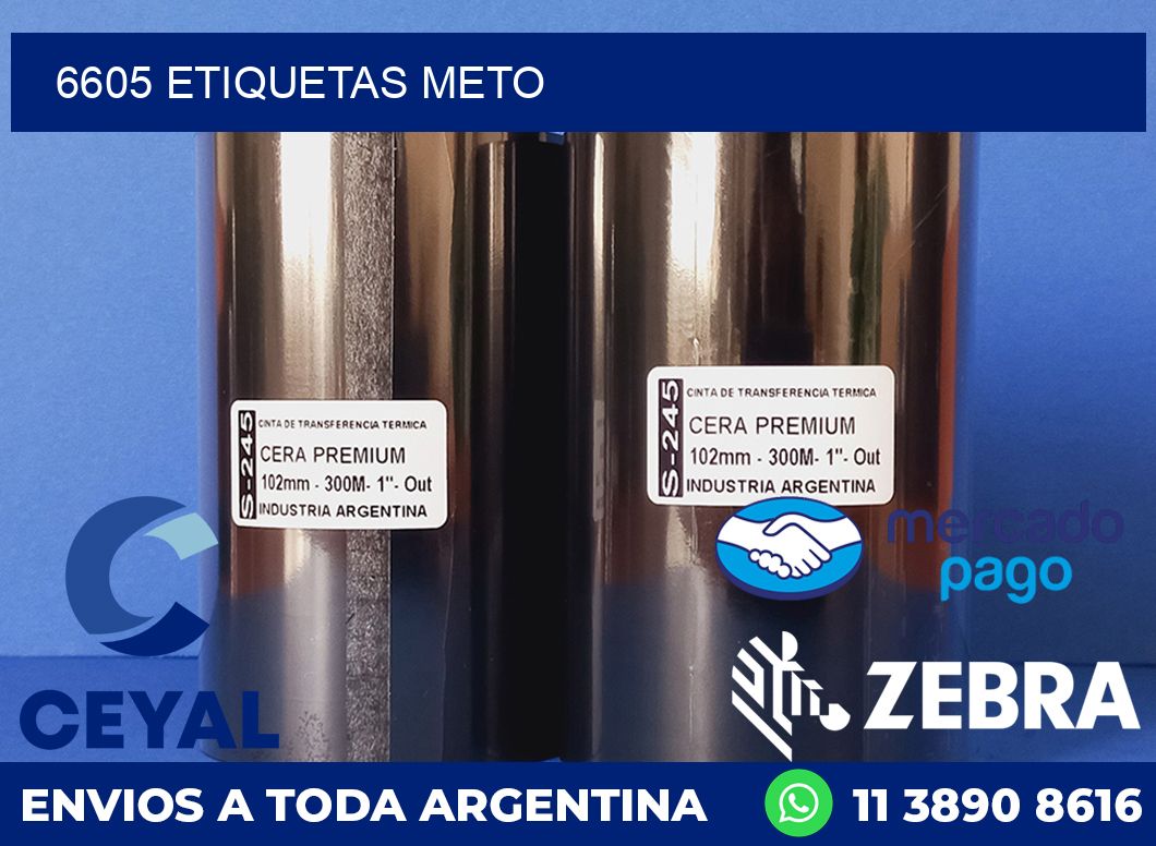 6605 ETIQUETAS METO
