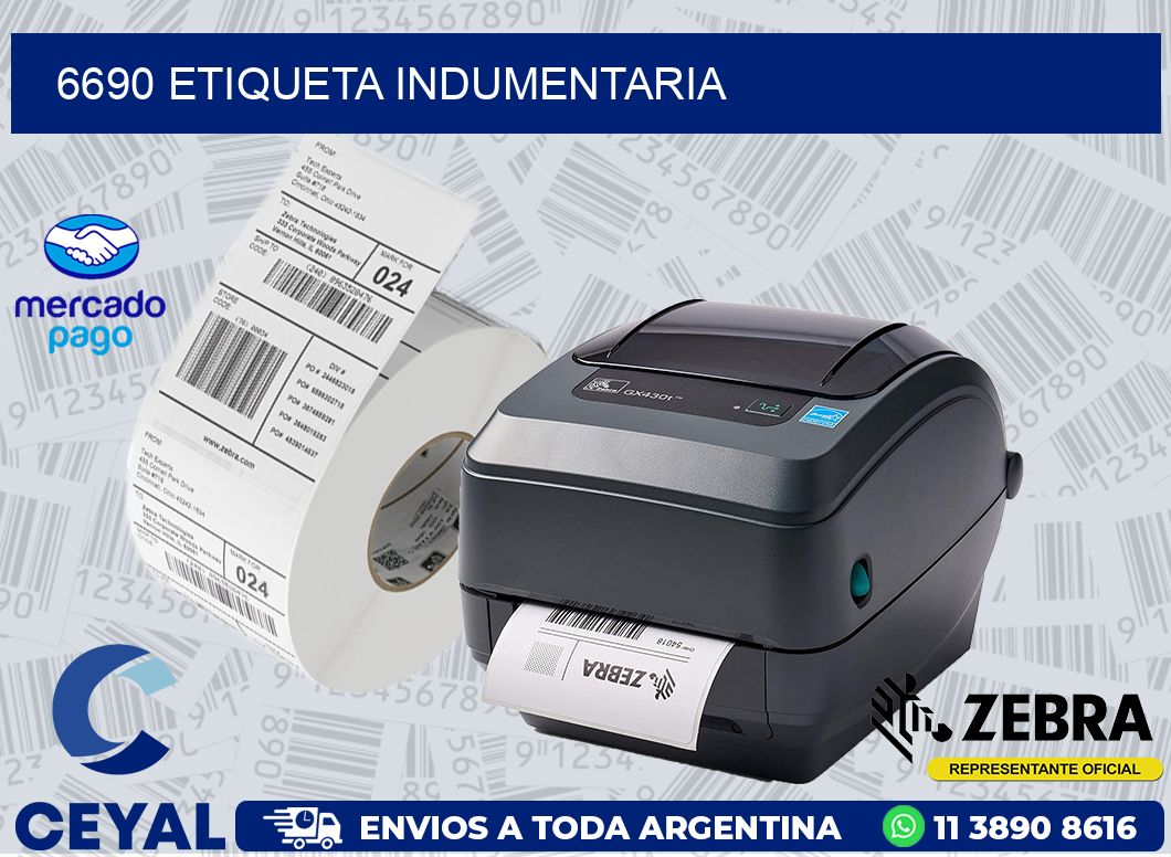 6690 ETIQUETA INDUMENTARIA