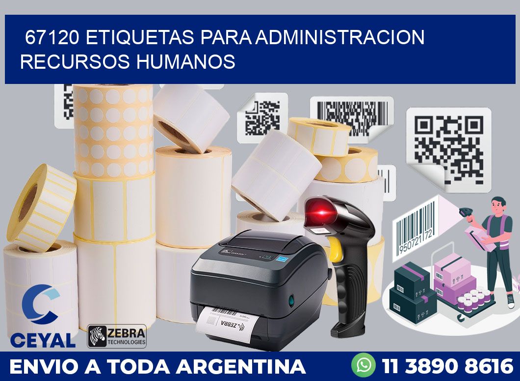 67120 ETIQUETAS PARA ADMINISTRACION RECURSOS HUMANOS