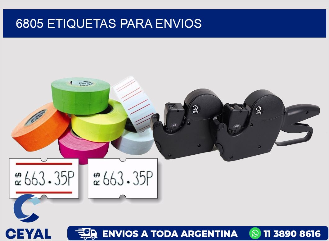 6805 ETIQUETAS PARA ENVIOS