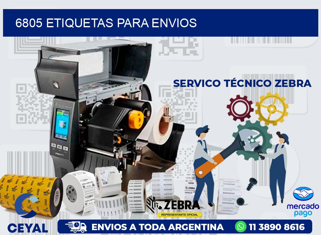 6805 ETIQUETAS PARA ENVIOS
