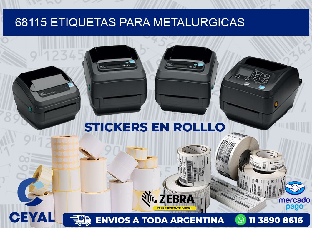 68115 ETIQUETAS PARA METALURGICAS