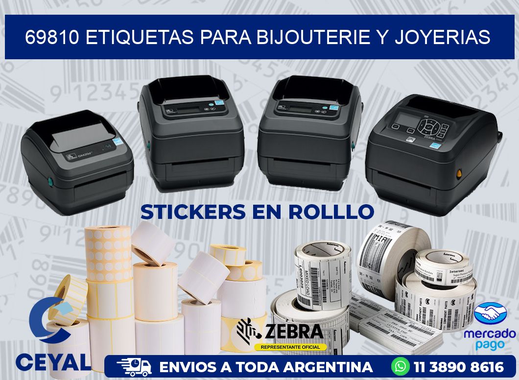 69810 ETIQUETAS PARA BIJOUTERIE Y JOYERIAS