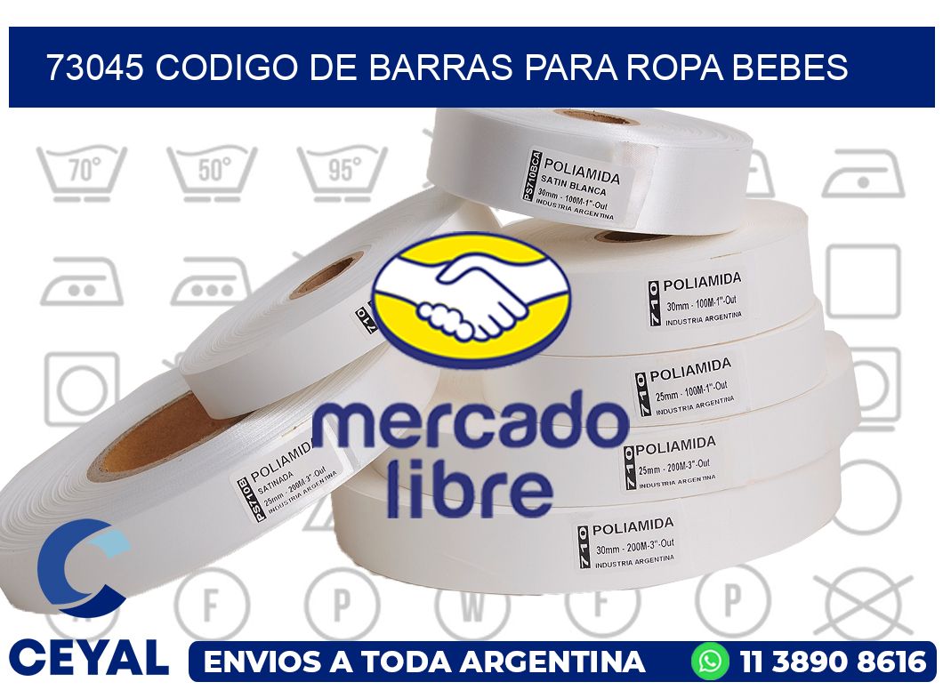 73045 CODIGO DE BARRAS PARA ROPA BEBES