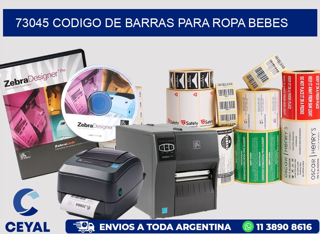 73045 CODIGO DE BARRAS PARA ROPA BEBES