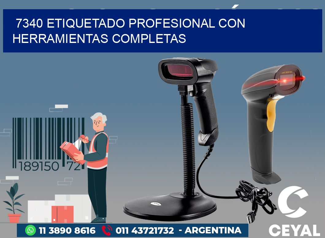 7340 ETIQUETADO PROFESIONAL CON HERRAMIENTAS COMPLETAS