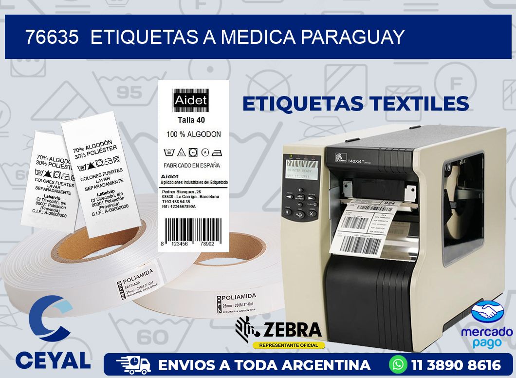 76635  ETIQUETAS A MEDICA PARAGUAY