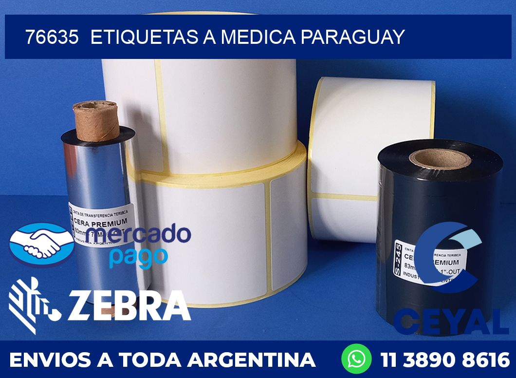 76635  ETIQUETAS A MEDICA PARAGUAY