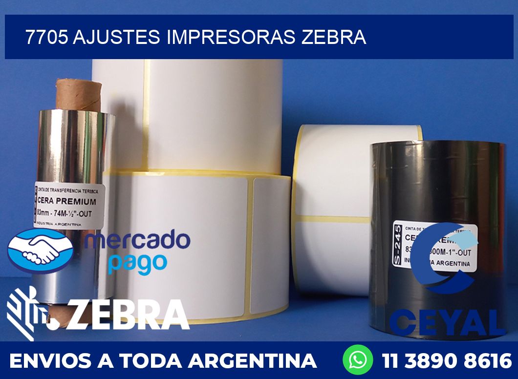 7705 AJUSTES IMPRESORAS ZEBRA