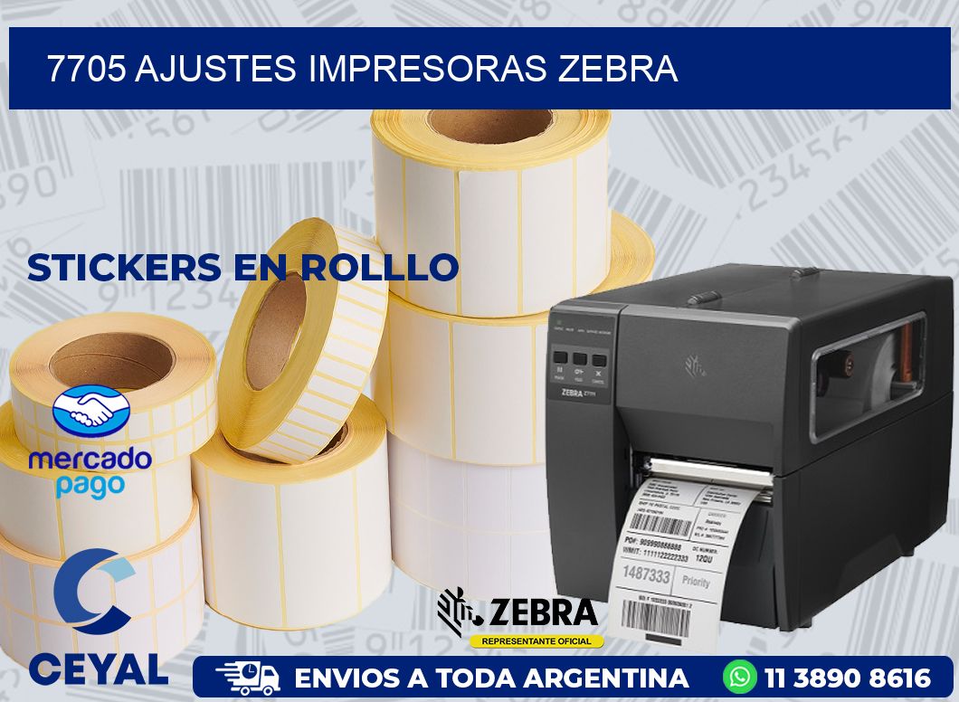 7705 AJUSTES IMPRESORAS ZEBRA