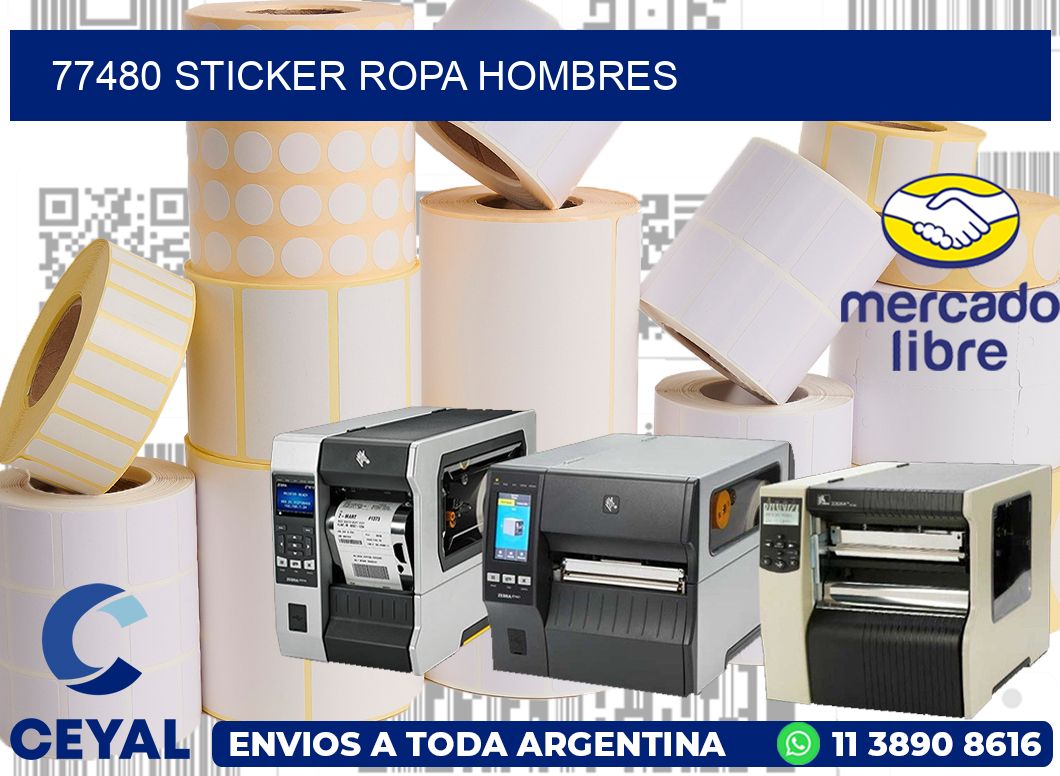 77480 STICKER ROPA HOMBRES