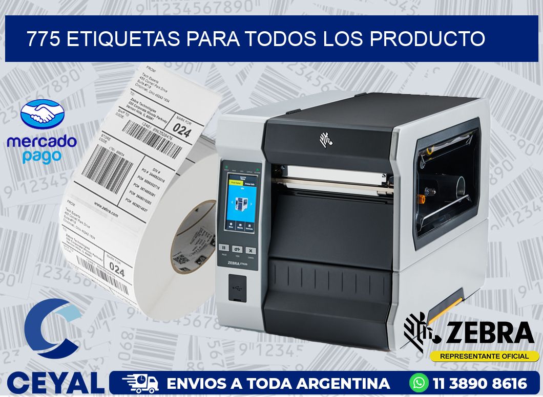 775 ETIQUETAS PARA TODOS LOS PRODUCTO