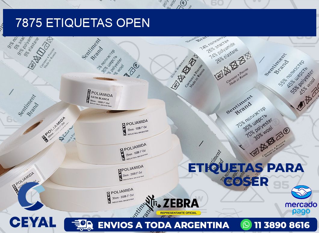 7875 ETIQUETAS OPEN