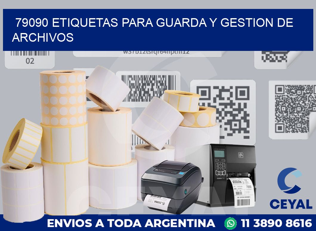 79090 ETIQUETAS PARA GUARDA Y GESTION DE ARCHIVOS