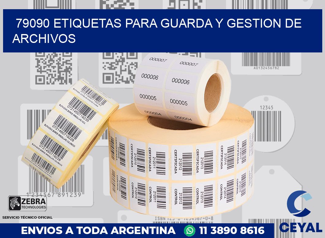 79090 ETIQUETAS PARA GUARDA Y GESTION DE ARCHIVOS