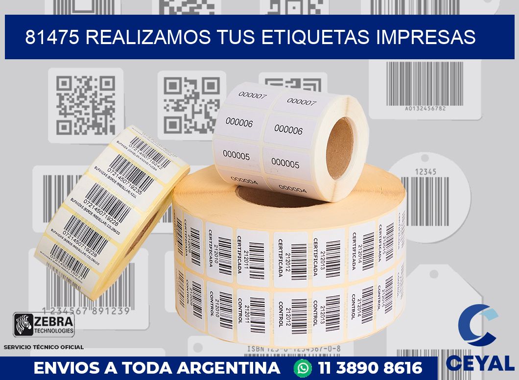 81475 REALIZAMOS TUS ETIQUETAS IMPRESAS