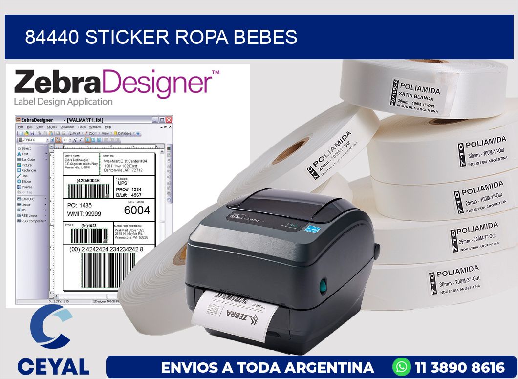84440 STICKER ROPA BEBES