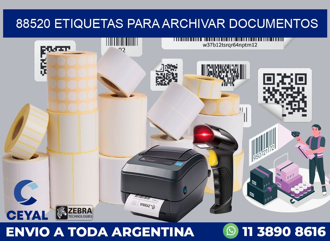 88520 ETIQUETAS PARA ARCHIVAR DOCUMENTOS