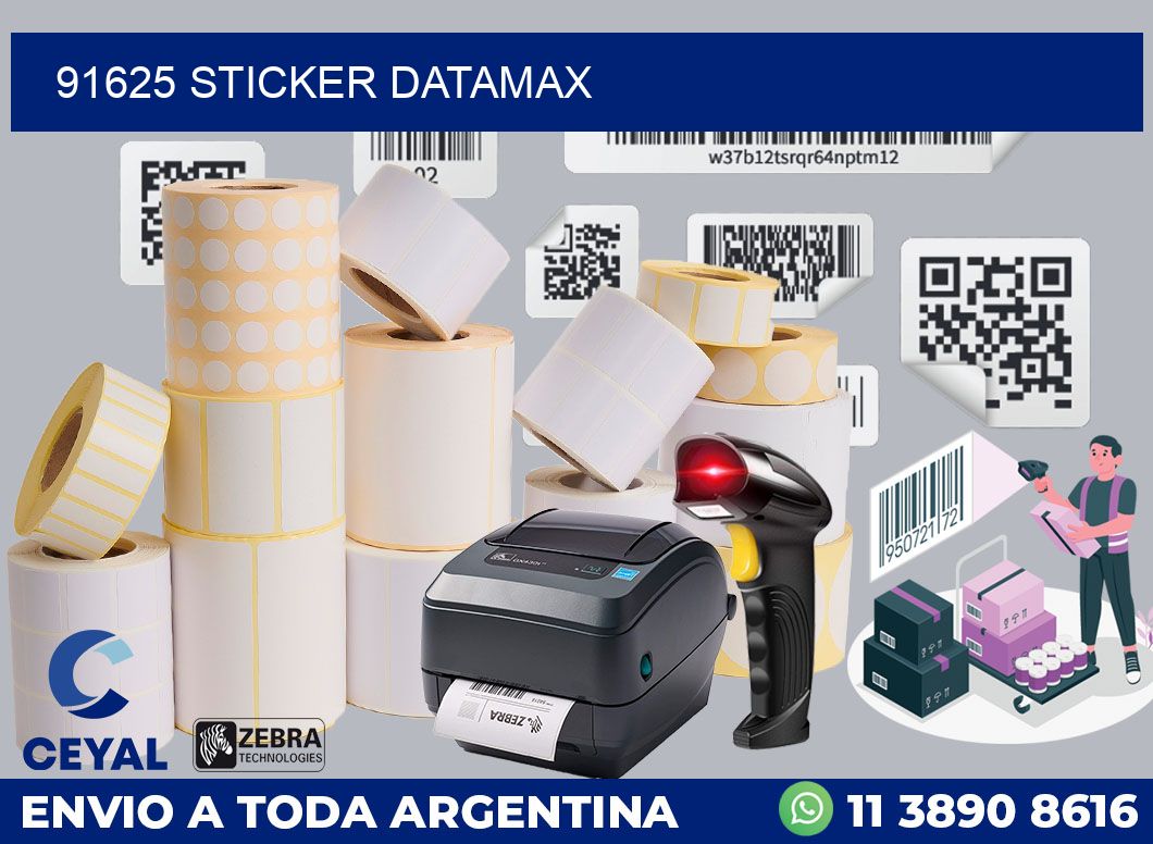 91625 STICKER DATAMAX