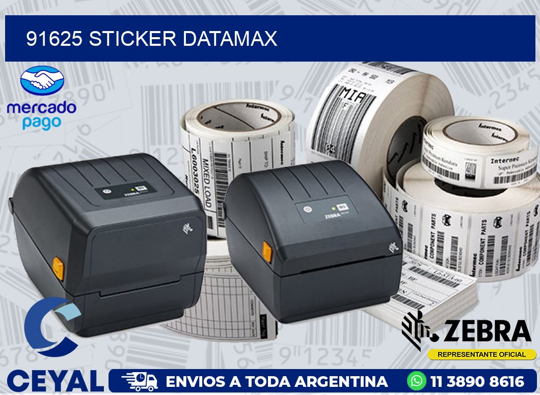 91625 STICKER DATAMAX