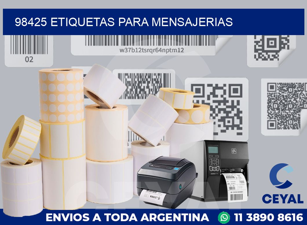 98425 ETIQUETAS PARA MENSAJERIAS