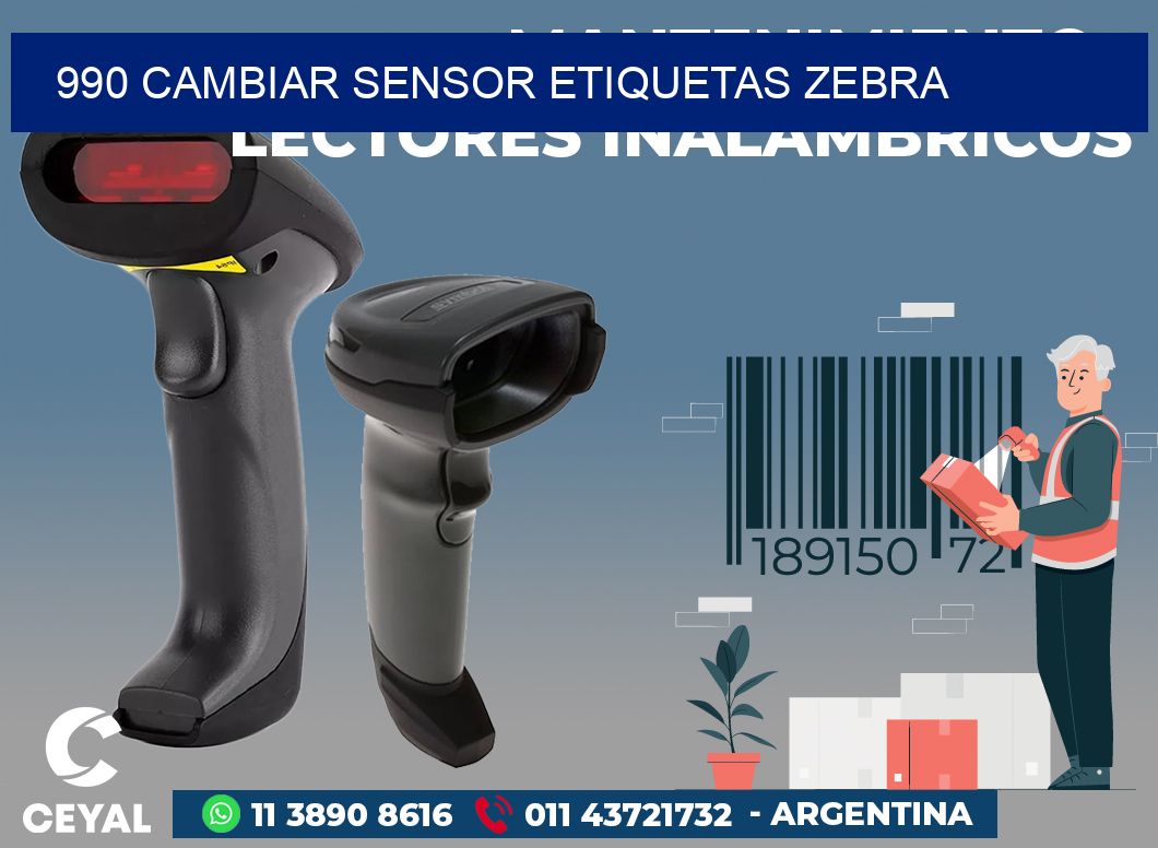 990 CAMBIAR SENSOR ETIQUETAS ZEBRA