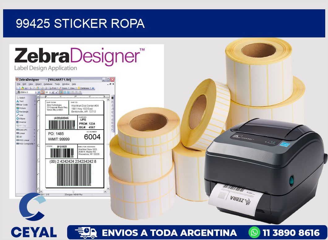 99425 STICKER ROPA