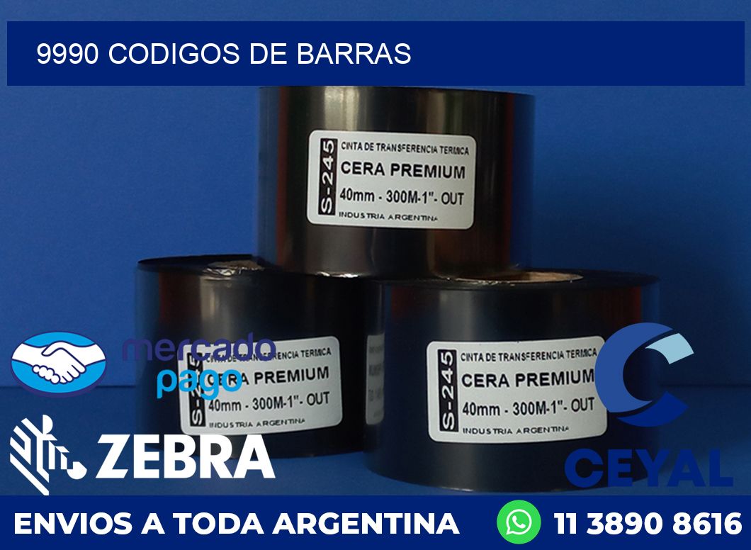 9990 CODIGOS DE BARRAS