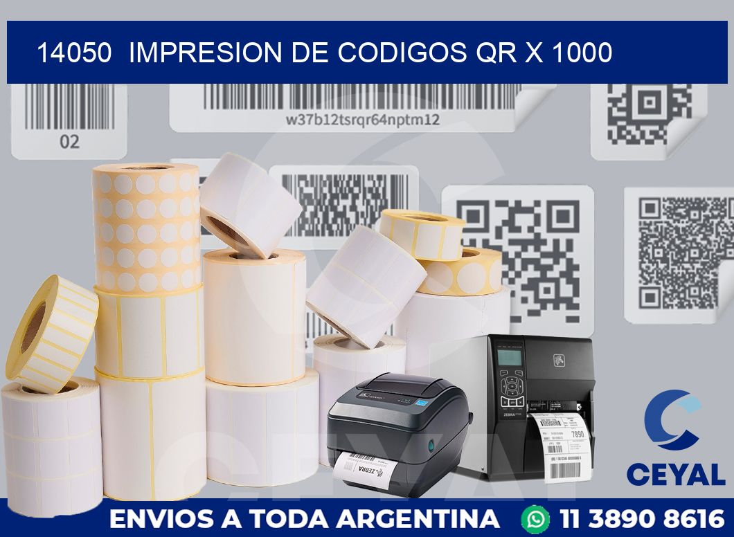 14050  impresion de codigos qr x 1000