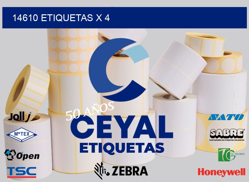 14610 Etiquetas x 4