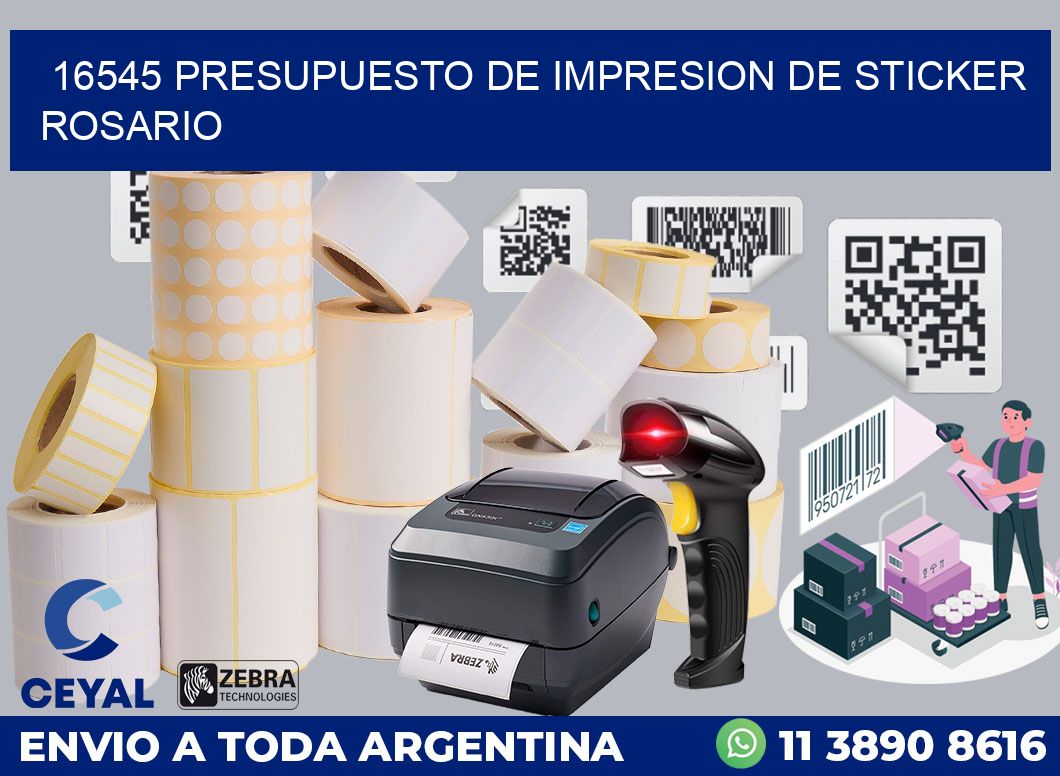 16545 PRESUPUESTO DE IMPRESION DE STICKER ROSARIO