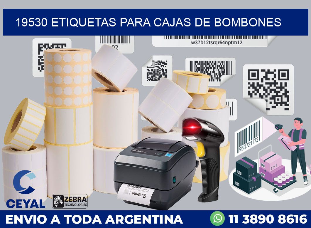 19530 ETIQUETAS PARA CAJAS DE BOMBONES