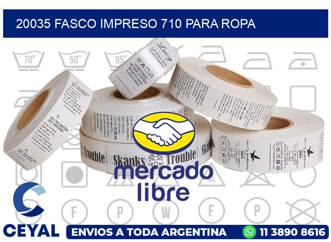 20035 FASCO IMPRESO 710 PARA ROPA