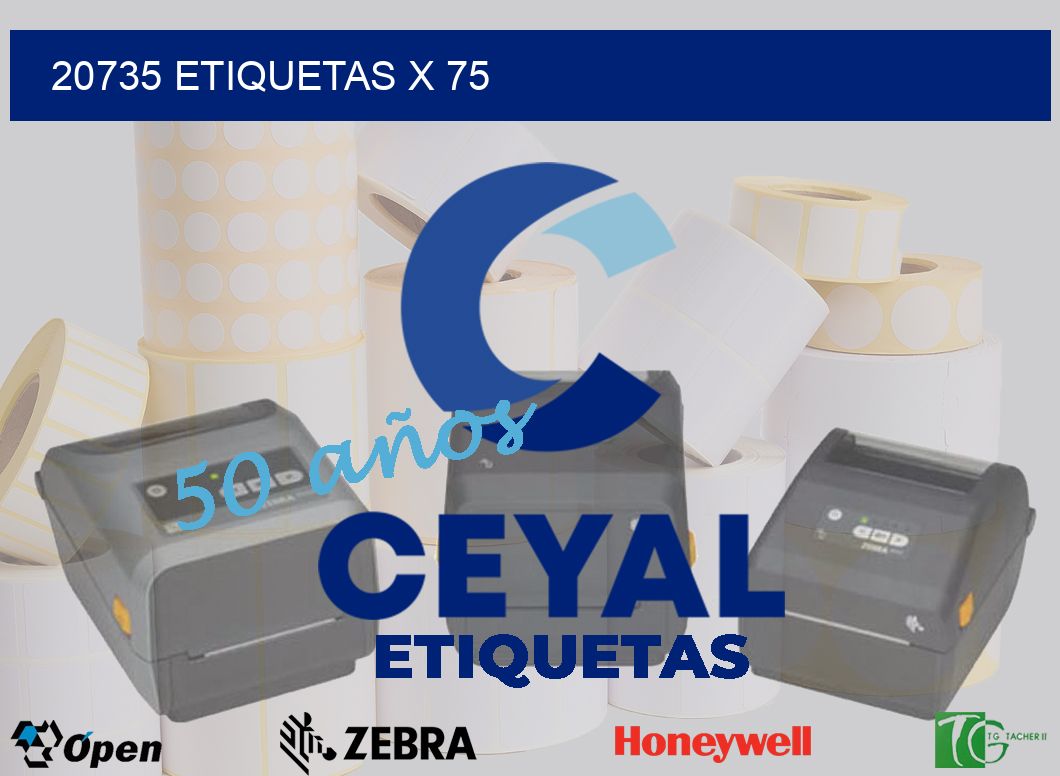 20735 Etiquetas x 75