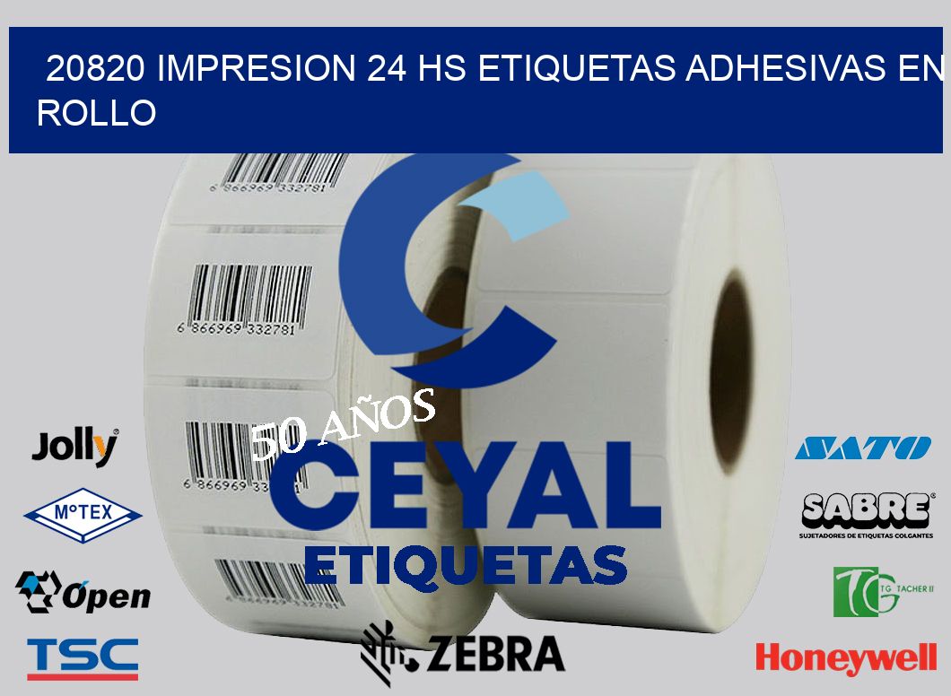 20820 impresion 24 hs etiquetas adhesivas en rollo