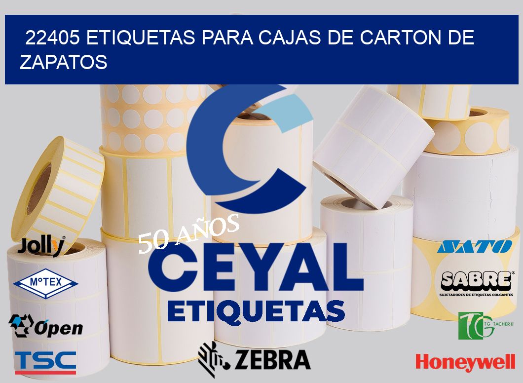 22405 ETIQUETAS PARA CAJAS DE CARTON DE ZAPATOS