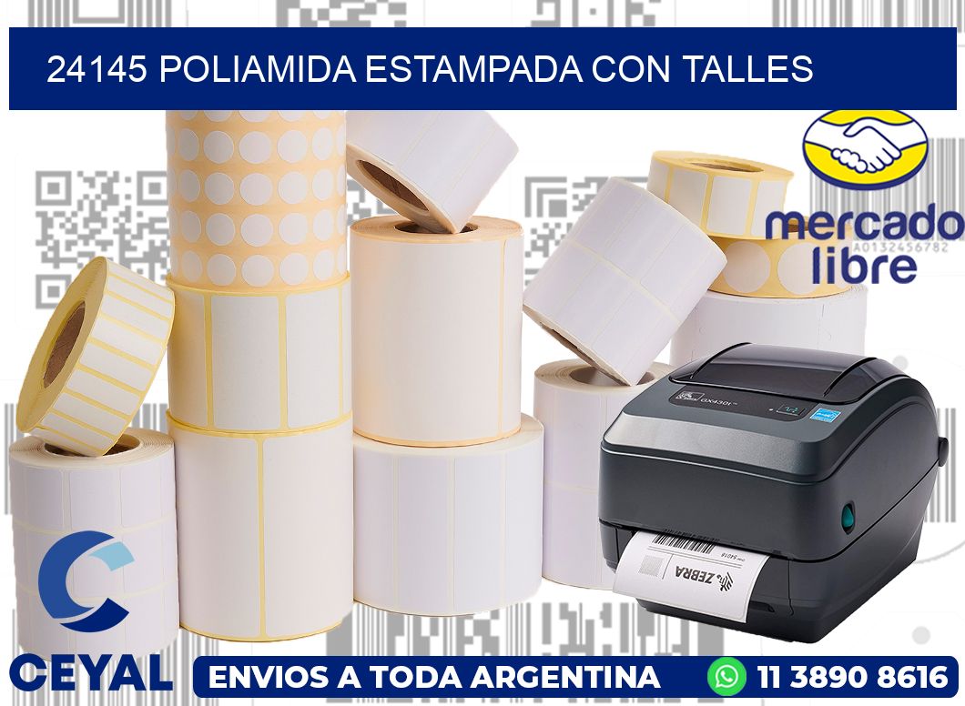 24145 POLIAMIDA ESTAMPADA CON TALLES