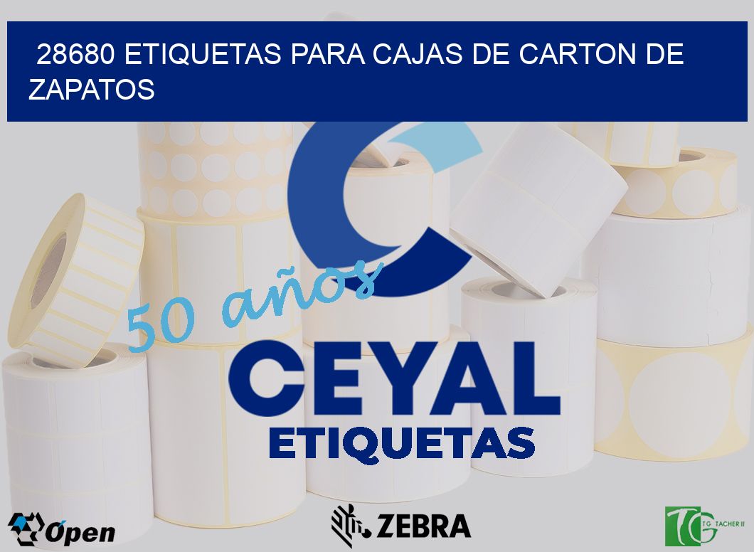 28680 ETIQUETAS PARA CAJAS DE CARTON DE ZAPATOS