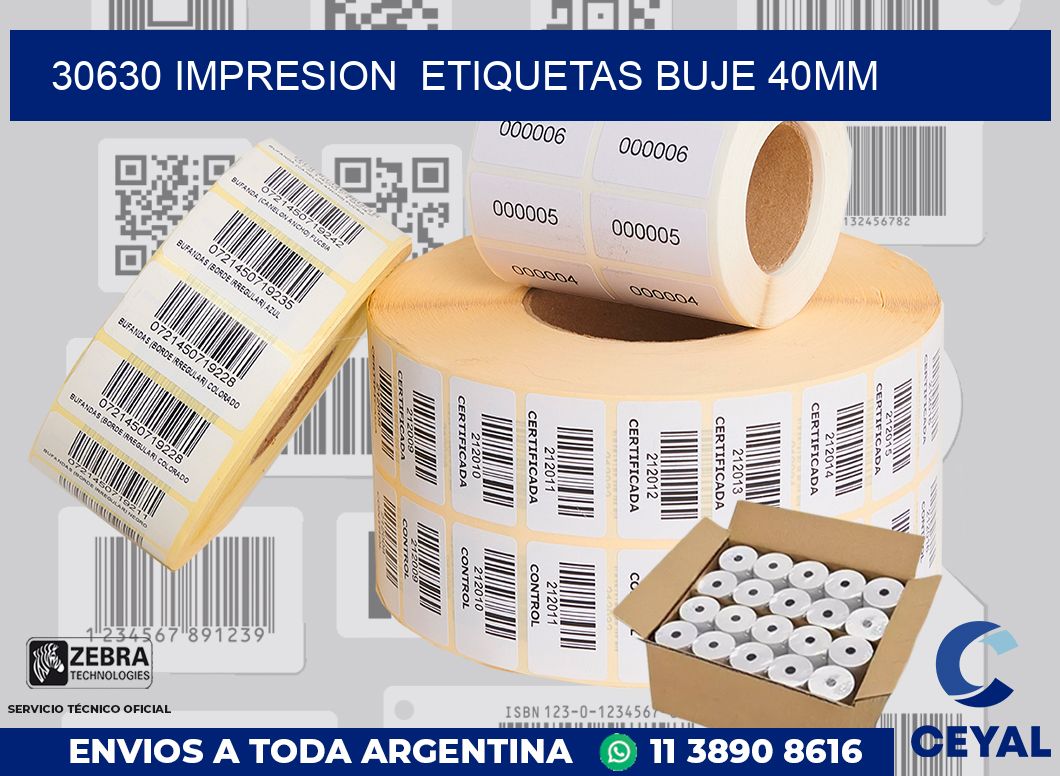 30630 impresion  etiquetas buje 40mm