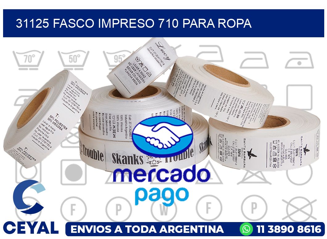 31125 FASCO IMPRESO 710 PARA ROPA