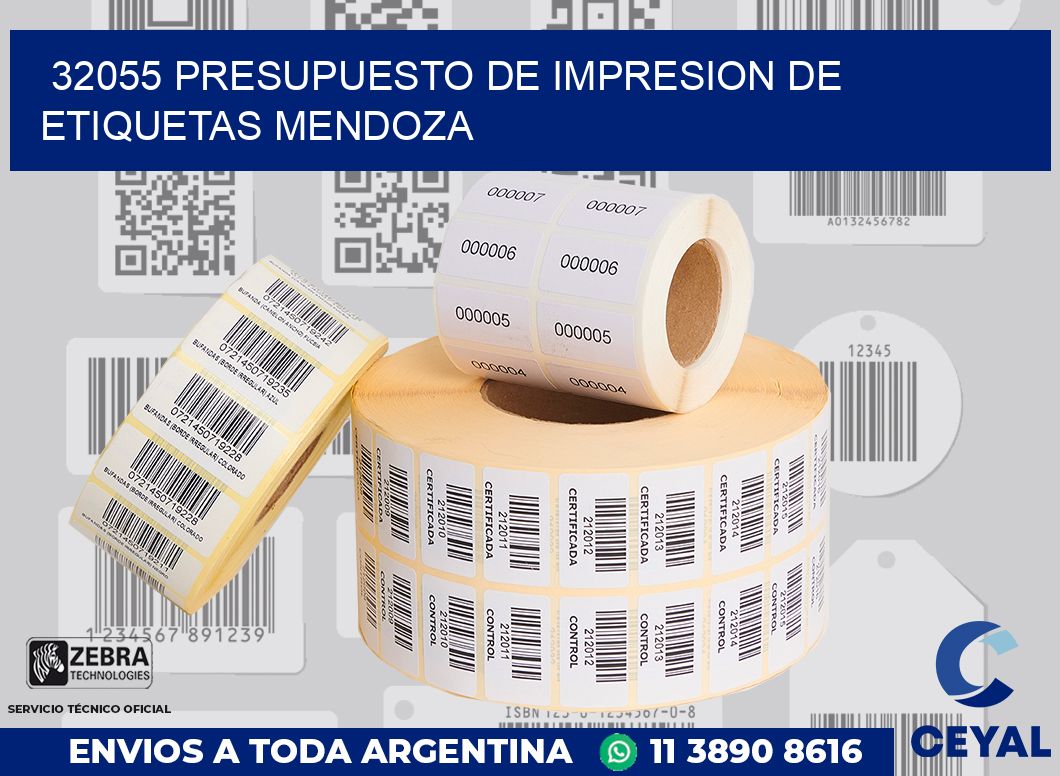 32055 PRESUPUESTO DE IMPRESION DE ETIQUETAS MENDOZA