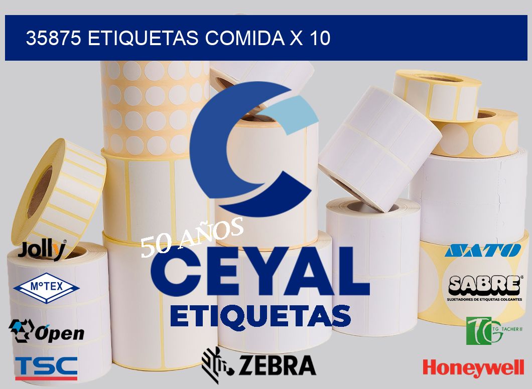 35875 etiquetas comida x 10
