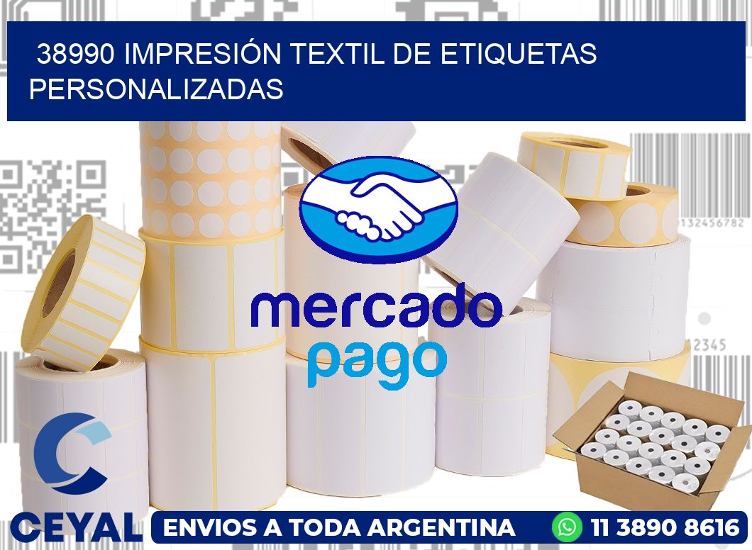 38990 IMPRESIÓN TEXTIL DE ETIQUETAS PERSONALIZADAS