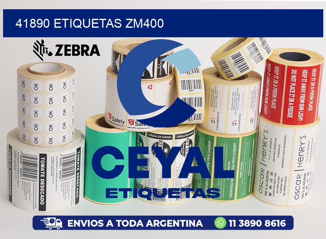 41890 ETIQUETAS ZM400