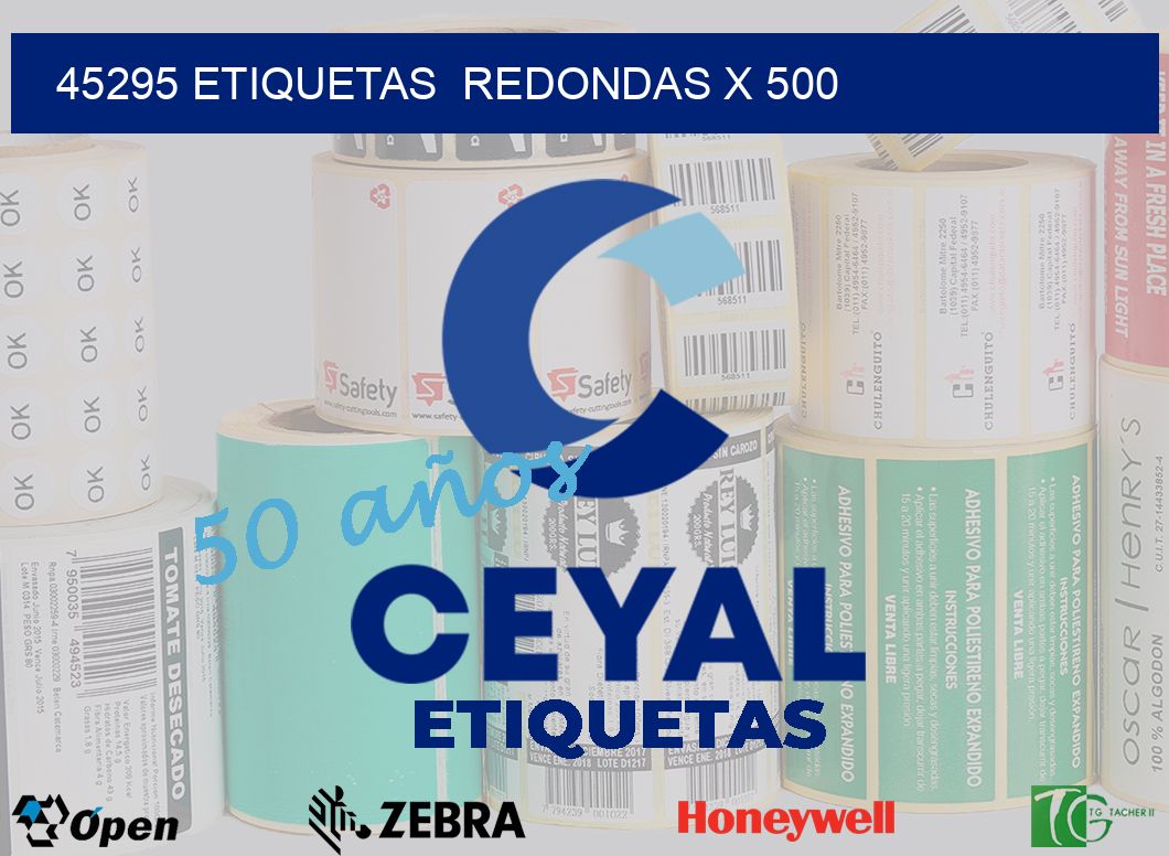 45295 etiquetas  redondas x 500