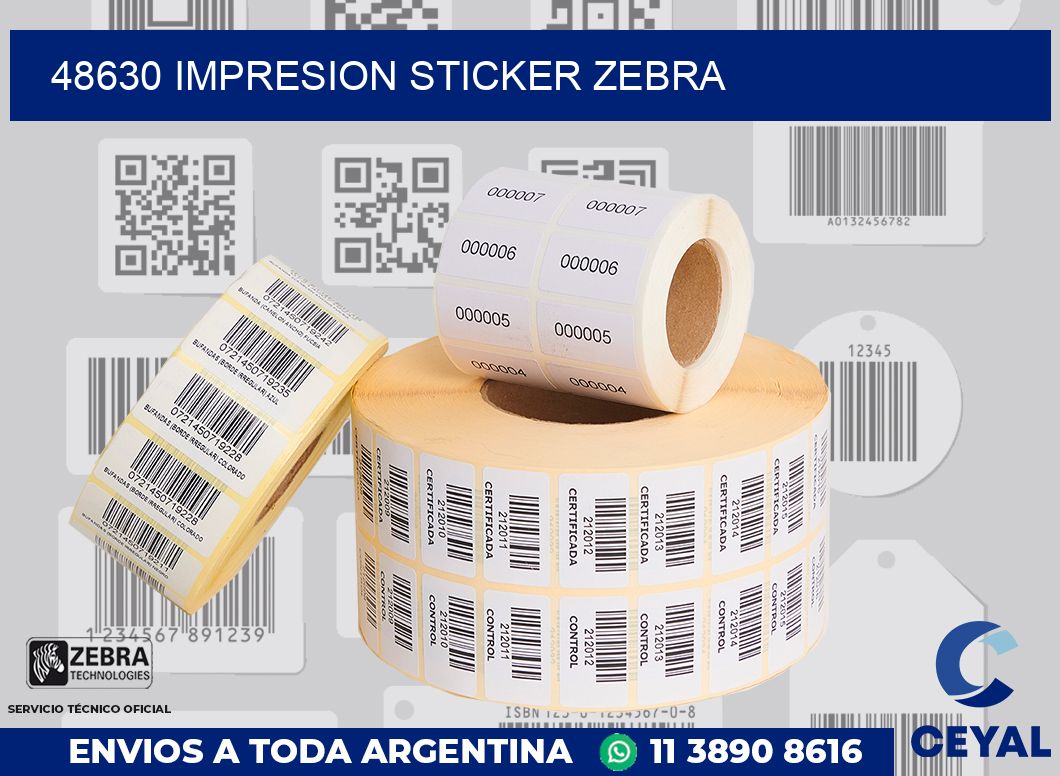 48630 impresion sticker zebra